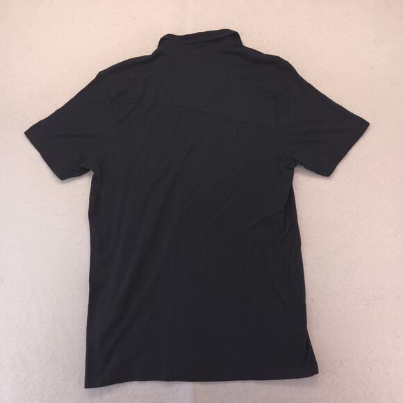 Volcom Short Sleeve Casual Collared Polo Shirt Adult Mens Size Medium M Black - Picture 9 of 9